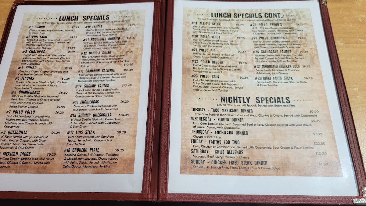 Menu Los Rodriguez Restaurant-3