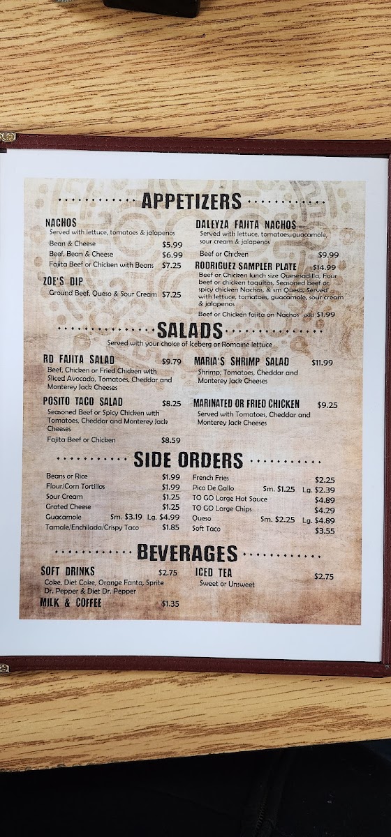 Menu Los Rodriguez Restaurant-4